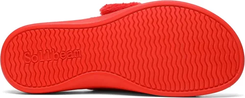 Vista 5 de SOLLBEAM Pantuflas peludas con soporte de arco para mujer, sandalias ortopédicas para el talón