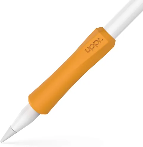 Vista 21 de UPPERCASE Designs NimbleGrip Premium Silicone Ergonomic Comfort Grip Holder, Dual Sided Design, Compatible with Apple Pencil Pro, USB-C, 2nd Beige