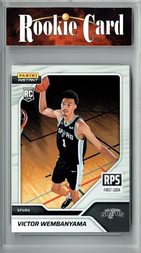 Certified Mint+ Victor Wembanyama 2023 Panini Instant #RPS-1 First Look San Antonio Spurs Jersey Licensed Rookie Card