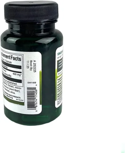 Vista 6 de Swanson Flor de hibisco de espectro completo, suplemento de hierbas, fórmula natural con compuestos bioactivos, (60 cápsulas, 400 mg cada uno)