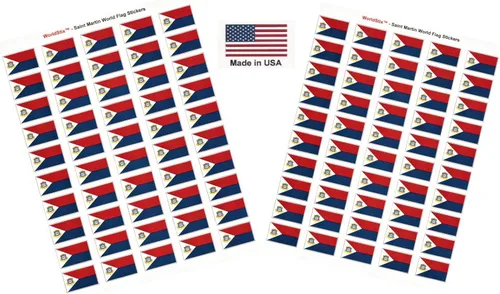 Vista 47 de 100 calcomanías de la bandera de Afganistán, dos hojas de 50, 1.5" x 1" hechas en Estados Unidos, calcomanías autoadhesivas para álbum de recortes