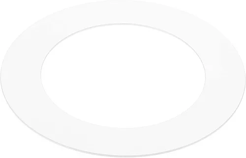Vista 14 de PATIKIL Anillo de luz OD de 1.6 pulgadas de identificación de 2.8 pulgadas, anillo blanco Goof para cubierta de luz circular mate para techo