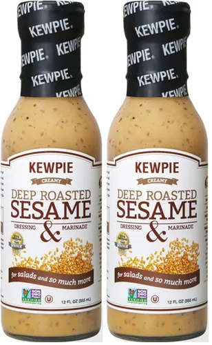 Vista 9 de Kewpie Adobo de aderezo de sésamo tostado profundo, estilo japonés, 16.9