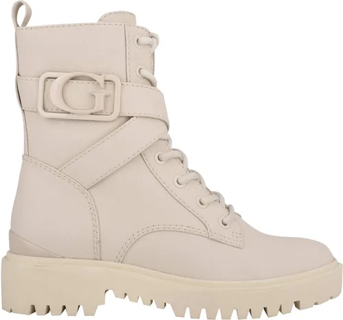 Vista 9 de GUESS Botas de combate Orana para mujer, Negro