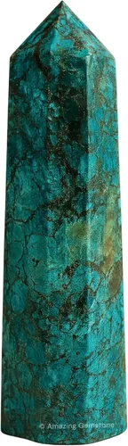 Vista 21 de Amazing Gemstone Torres de cristal de pirita, obelisco de punta de cristal curativo natural para curación de reiki y rejilla de cristal