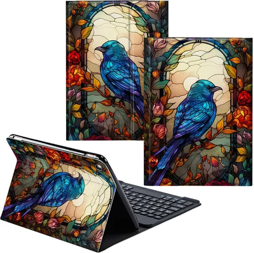 Vista 17 de Funda para Samsung Galaxy Tab S6 Lite 2022/2020 Teclado Inalámbrico Desmontable y Cubierta De Soporte De Cuero PU Funda Protectora Para Samsung