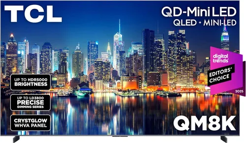 Vista 25 de TCL Serie QM8K de 65 Pulgadas Mini LED QLED 4K HDR 65QM8K, modelo 2025 Pantalla Anti Reflejante de Ángulo Amplio de 120HZ-144HZ Smart Google