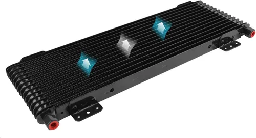 Vista 7 de PACEWALKER Enfriador de aceite de transmisión 40,000 GVW baja caída de presión LPD47391 47391 con accesorios de montaje (versión actualizada, negro)