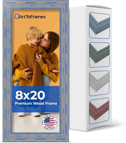 Vista 108 de Marco profundo de madera vincapervinca para fotografía 1.5 pulgadas de ancho.