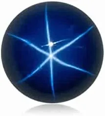 Vista 2 de Cabujón redondo de zafiro sintético creado en laboratorio, piedras sueltas de 0.157in a 0.472in