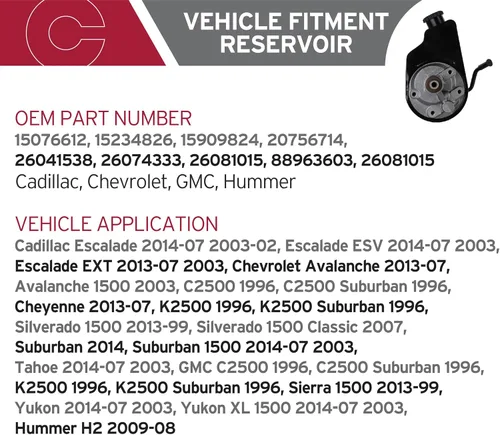 Vista 2 de Cardone 96-8740 Bomba de dirección asistida de repuesto automotriz compatible con modelos Cadillac, Chevrolet, GMC, Hummer
