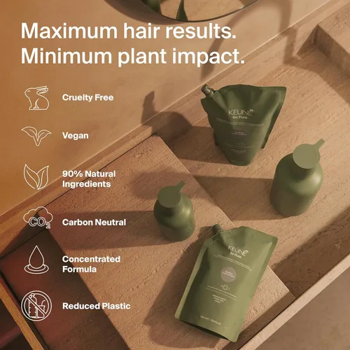 Vista 5 de Keune So Pure Clarify - Recambio de champú, fórmula de limpieza profunda y desintoxicante, 13.5 onzas líquidas