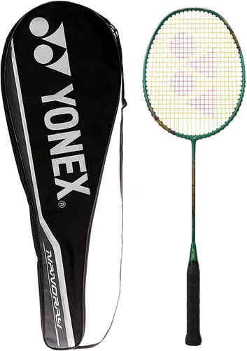 Vista 8 de YONEX GR 303 Raqueta de bádminton de aluminio encordada con media cubierta