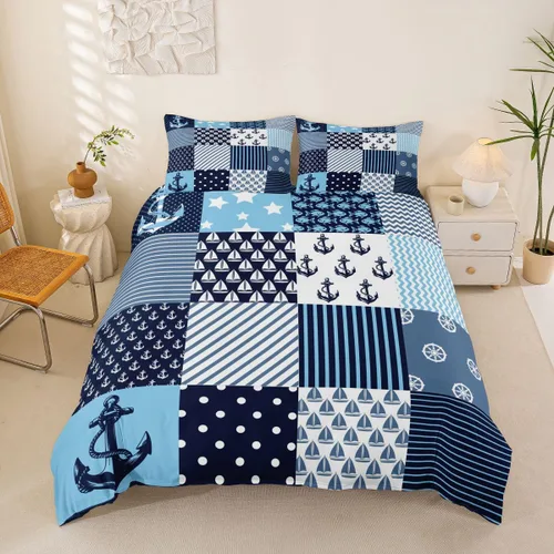 Vista 6 de Feelyou Juego de funda de edredón de hockey sobre hielo para niños y niñas, adolescentes, ultra suave, funda de edredón de microfibra para deportes