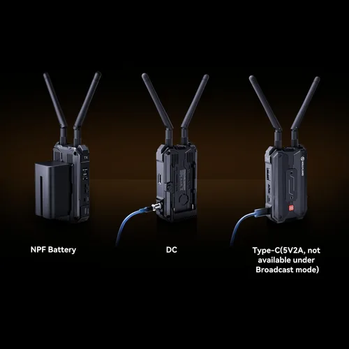 Vista 8 de Sistema de transmisión de video HDMI inalámbrico Hollyland Pyro H, Dual-Band 4K30/1080p60 400 m, rango de pérdida 1300 pies, latencia de 60 ms