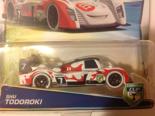 Vista 2 de Disney Cars Carnival Cup Shu Todoroki Llantas Blancas