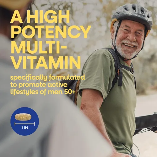 Vista 2 de Nature's Way Vivo una vez al día, 50+ tabletas de ultra potencia de los hombres, 60