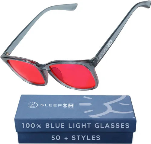 Vista 11 de Sleep ZM Blue Light Blocking & Light Sensitivity Glasses - 8 Lens Types for Comfort, Relaxation, Sleep & Relief - 50+ Styles