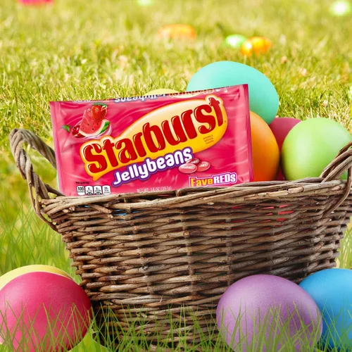Vista 6 de STARBURST FaveREDs - Golosinas de gomita para Pascua, sabor a frutas rojas, 14 onzas