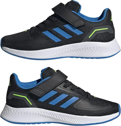 Vista 7 de adidas Runfalcon 20 - Tenis de correr unisex para niños Core BlackBeam YellowBeam Green
