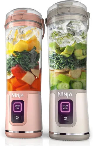 Vista 29 de Ninja BC151EM Blast Licuadora Portátil, Sin Cable, Recipiente de 18oz, Licuadora Personal para Batidos y Licuados, Libre de BPA, Tapa Hermética