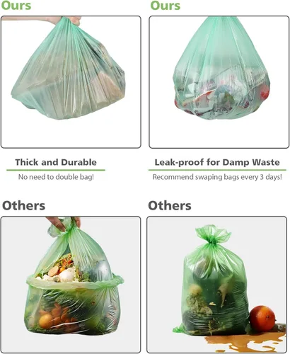 Vista 5 de 75 Counts AYOTEE Mini Garbage Bags, 1.2 Gallon Small Compostable Trash Bags, Small Garbage Bags for home, Fit 4.5 or 5 Liter Bathroom Wastebasket