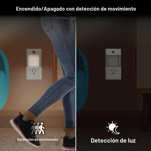Vista 5 de Camelion 3-in-1 Power Outage Night Light, Motion Sensor,4-Pack