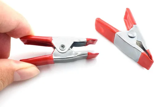 Vista 4 de 12 abrazaderas de resorte de metal de 2 pulgadas resistentes para carpintería y camping (apertura máxima de 0.8 pulgadas)