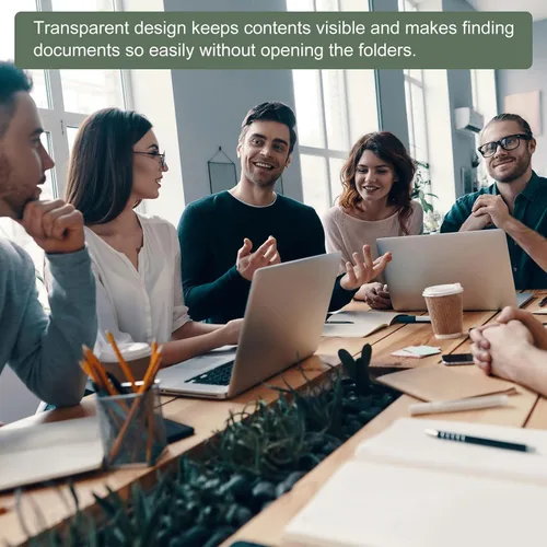 Vista 3 de YOKIVE Paquete de 3 bolsas de malla con cremallera, bolsillos de malla A6, bolsa de plástico para documentos, ideal para electrodomésticos