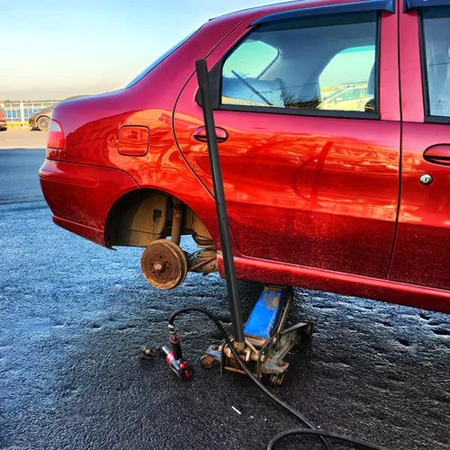 Vista 4 de Repuesto de Mango de Gato de 3 Toneladas, Repuesto de Mango de Gato Hidráulico Horizontal de Piso para Accesorios de Automóvil