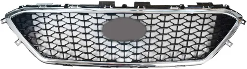 Vista 2 de munirater Rejilla superior delantera Cromo Honeycomb W/O Radar Hole Reemplazo para Sonata 2015-2017