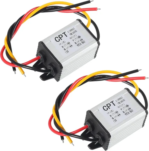 2 unids 12 V a 9 V convertidor reductor convertidor DC 12 V a 9 V 2A 18 W regulador de voltaje fuente de alimentación 9 V 12 V 24 V impermeable