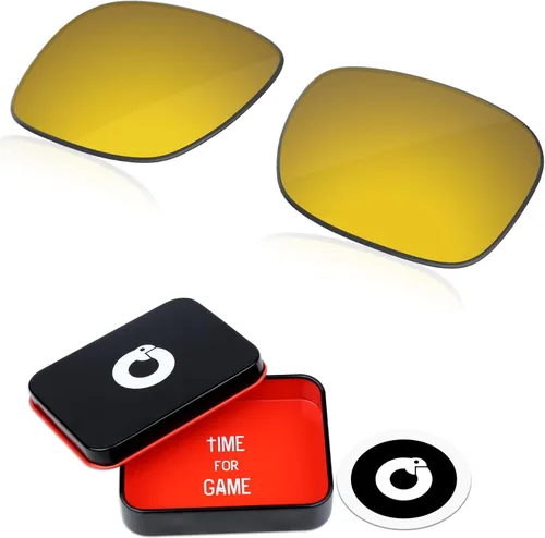 Lentes De Reemplazo De Policarbonato De 1.8MM Para Oakley Holbrook XL OO9417 2.323 in Sunglass - Oro Puro