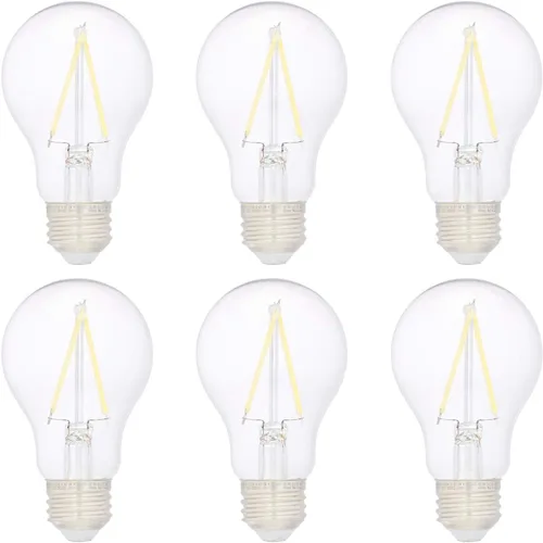 Vista 12 de Yaxa Basics Bombilla LED A19 equivalente a 60 W, luz blanca diurna, no regulable, vida útil de 10,000 horas, paquete de 6