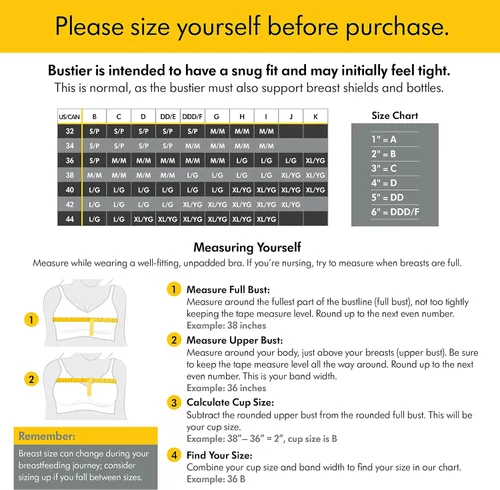 Vista 6 de Medela Bustier de bombeo manos libres Sujetador de bombeo fácil de expresar con elástico adaptable