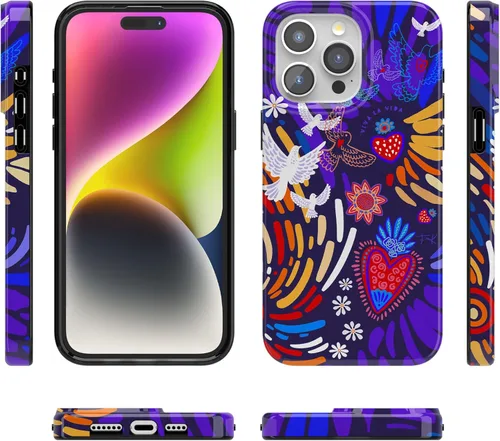 Vista 9 de Casely Funda para iPhone 15 Pro Todas las cosas divertidas Diversión en días laborables Compatible con MagSafe Diseño clásico ultra delgado