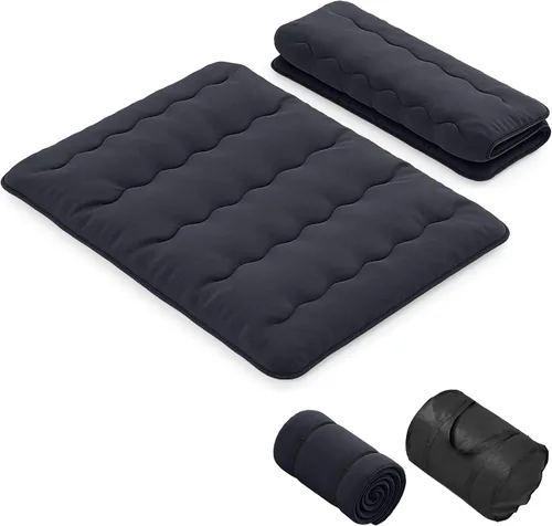 Vista 18 de KOMFOTT Colchón japonés de suelo, colchón futón enrollable de 4 pulgadas con funda lavable y bolsa de almacenamiento, colchón portátil