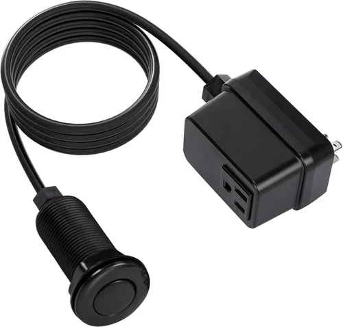 Vista 15 de CLEESINK Interruptor de eliminación de basura, kit de encendido y apagado inalámbrico para triturador de residuos de alimentos, oro pulido, botón