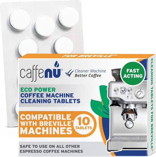 Tabletas de limpieza compatibles con Breville. 10 tabletas de limpieza para máquina de café expreso de 1.4G. Accesorios Breville, limpia