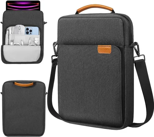 Vista 22 de TiMOVO - Funda para tablet de 9-11 pulgadas con correa para el hombro para iPad 11 pulgadas A16 2025, iPad 10.ª generación 10.9"/10.2", Galaxy Tab