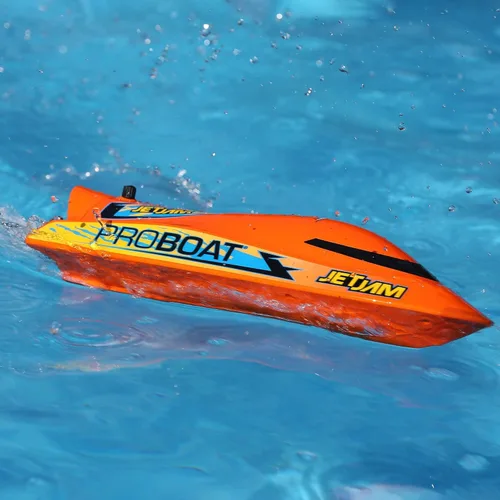 Vista 5 de Horizon Hobby Pro Boat RC Jet Jam V2 - Pilas de 12 pulgadas para transmisor no incluido, naranja PRB08031V2T1