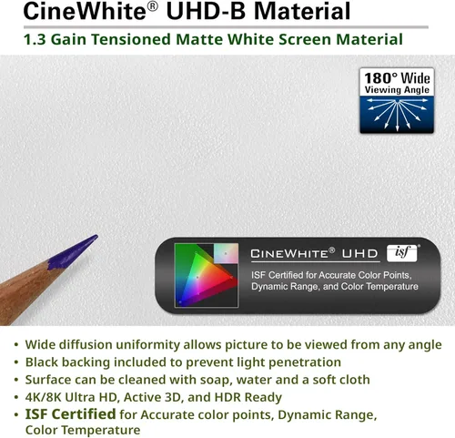 Vista 8 de Pantalla para proyector al aire libre con soporte 169, 8K 4K Ultra HD 3D, plegable y rápida YardMaster Plus Front Projection