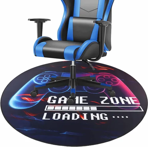 Yincimar Tapete para silla de juegos para suelo de madera, protector antideslizante de suelo para controlador de juegos, alfombrilla de goma para
