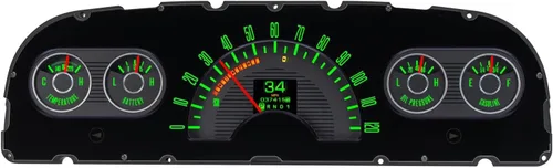 Vista 6 de Dakota Digital RTX-60C-PU-X Sistema de instrumentos de calibre Retrotech compatible con Chevy Pickup 1960-63