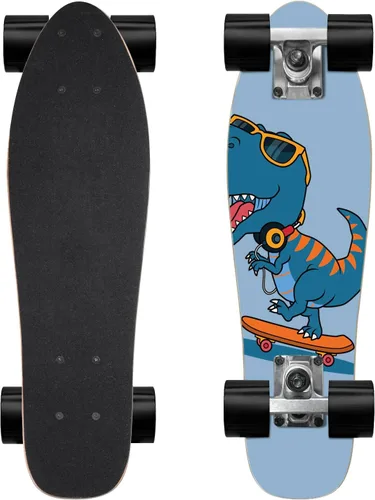 Vista 11 de KO-ON Skateboard Patinetas Completas Skateboards de 22 Pulgadas Mini Cruiser Skateboards para Principiantes, Niños, Chicos y Chicas