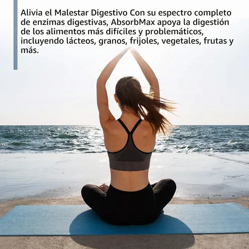 Vista 5 de BioTrust AbsorbMax - Mezcla de enzimas digestivas de amplio espectro, sin gluten, sin OMG, soporte digestivo para digestión de nutrientes, absorción