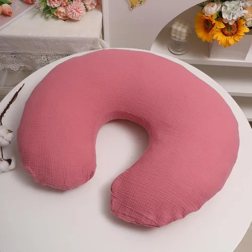 Vista 5 de Onacosht Juego de 2 fundas de almohada de muselina de lactancia, 100% algodón, ultra suaves, para bebés, niños y niñas, plumas y violeta pastel