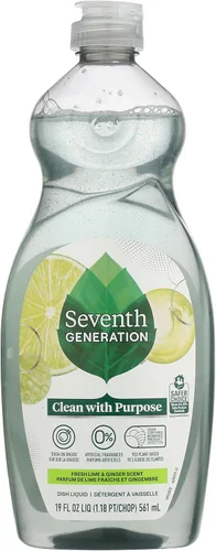 Vista 12 de Seventh Generation Jabón Líquido para Platos Ralladura de Clementina Hierba Limón Jabón Líquido Lavavajillas 19 oz