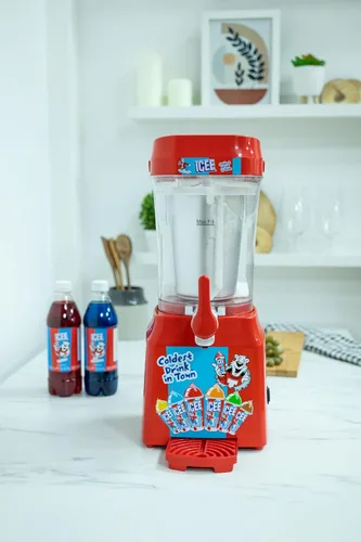 Vista 8 de Fizz Creations ICEE Slushie Machine - Máquina de bebidas congeladas para granizados, bebidas congeladas DIY, fiestas, niños, fácil de usar, compacta