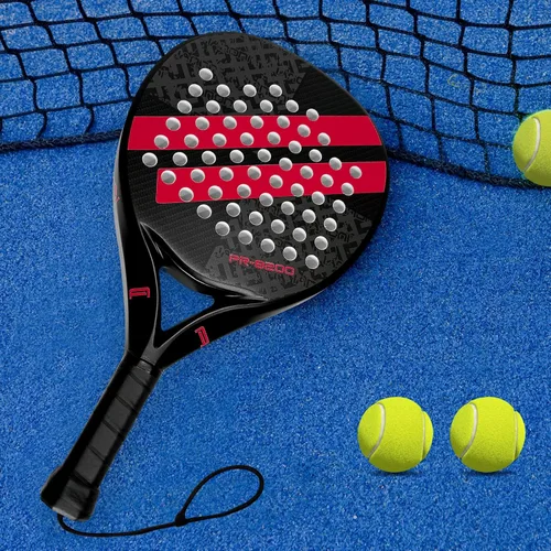 Vista 2 de Pala de pádel Superficie de Fibra de Carbono con núcleo de espuma EVA Memory Flex Pala de pádel ligera